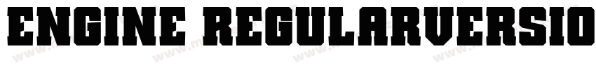 ENGINE RegularVersion 1002Fontsel字体转换